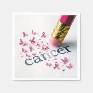 Rosa Penna radera cancertext Pappersservett