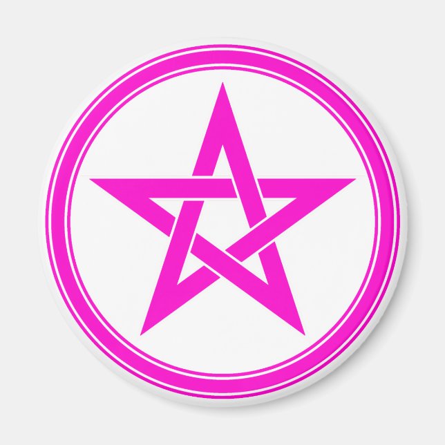 rosa pentacle magnet (Framsidan)