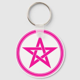 rosa pentacle nyckelring