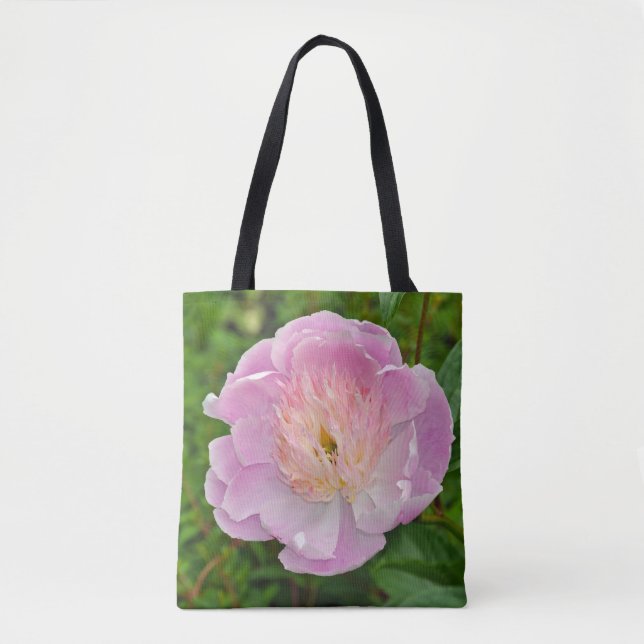 Rosa peonblomma tygkasse (Framsida)