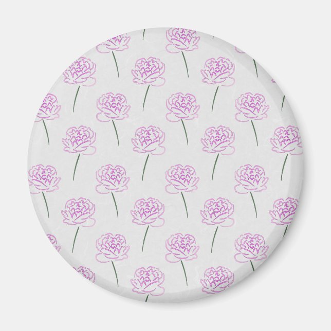 rosa peonier magnet (Framsidan)