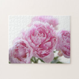 Rosa peonier pussel