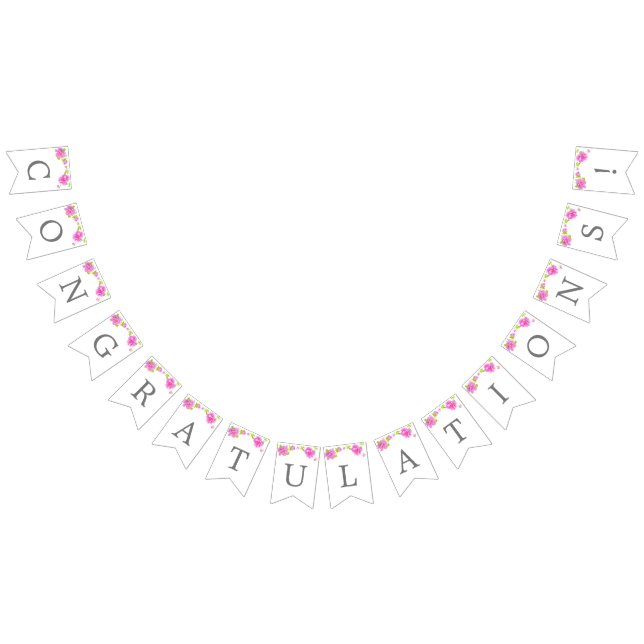 Rosa Peonies Anpassade Tillfällen Banner Vimplar (Alla)