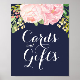 Rosa Peonies Cards and Gifts Sign (8x10) Poster