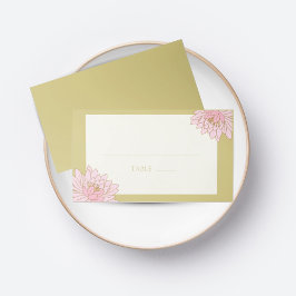 ROSA PEONIES CHINOISERIE BRÖLLOP PLACE-KORT PLACERINGSKORT