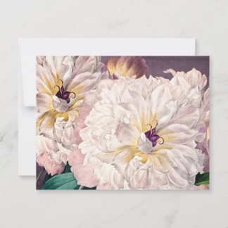 Rosa Peonies Flat Greeting Card