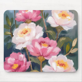 Rosa Peonies Flower Bouquet Watercolor Musmatta