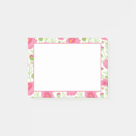 Rosa Peonies Garden Post-it Block