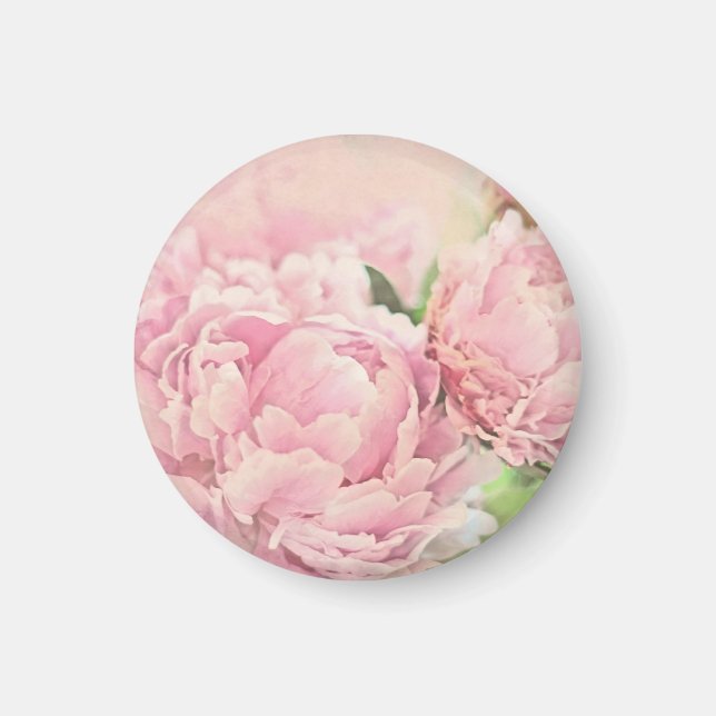 Rosa Peonies Magnet (Framsidan)