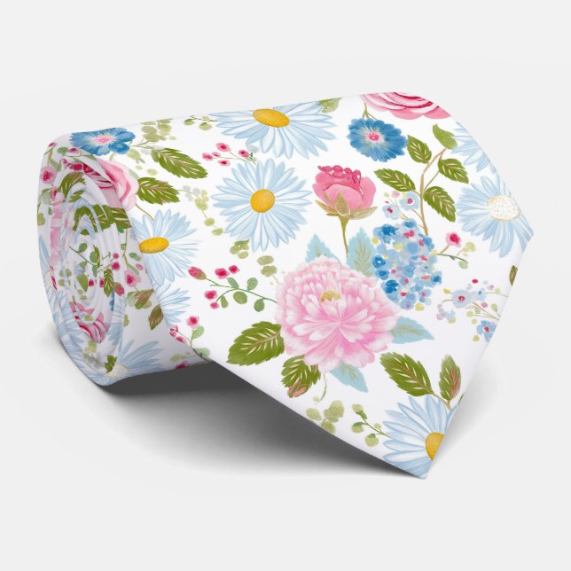 Rosa Peonies Mönster  Slips (Rullad)