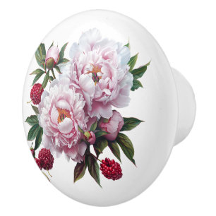 Rosa Peonies och hallon Knopp