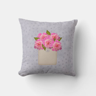 Rosa Peonies Pillow Kudde