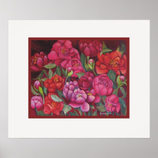 Rosa Peonies Poster