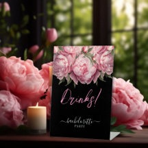 Rosa Peonies Sällskapsfest för Brud Drinkar