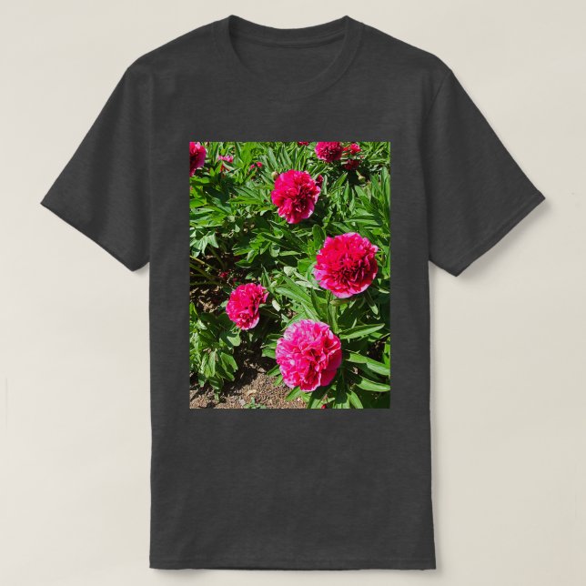 Rosa Peonies T Shirt (Design framsida)