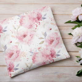 Rosa Peonies | Vattenfärg | VÅR Kudde