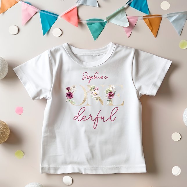 Rosa peonior underbar födelsedagsfest akvarell t shirt (Skapare uppladdad)