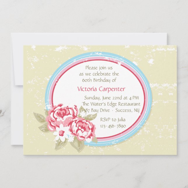 Rosa Peony (1) Inbjudan (Framsida)