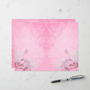 Rosa peony 2 journal bläddringsbokssida