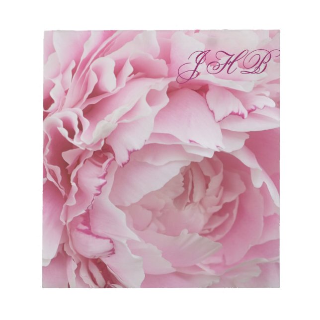 Rosa Peony Anteckningsblock (Framsida)