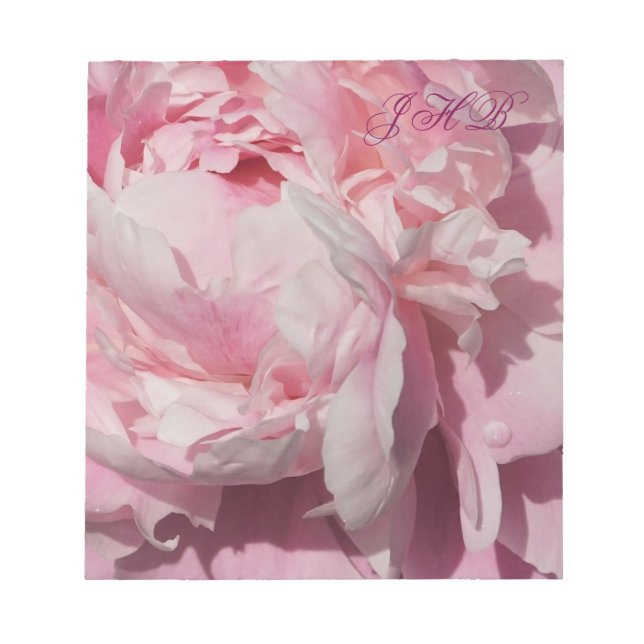 Rosa Peony Anteckningsblock (Framsida)