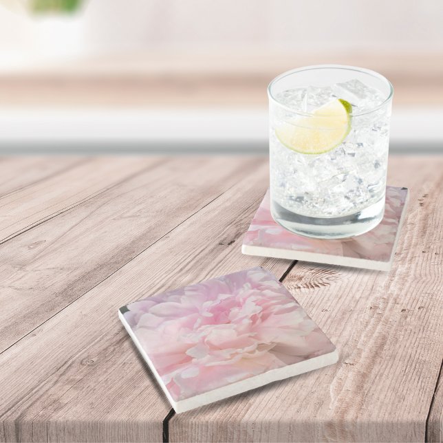 Rosa Peony Blommar Stenunderlägg (Skapare uppladdad)