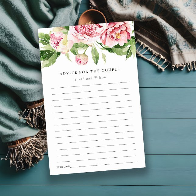 Rosa Peony Blommigt Möhippa Advice för par (Skapare uppladdad)