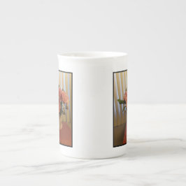 Rosa Peony Bouquet Bone China Mugg Benporslin Mugg