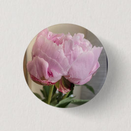 Rosa Peony Button Knapp