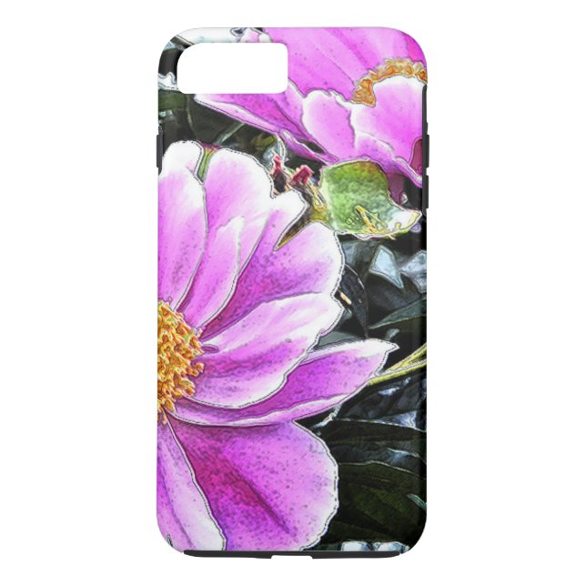 ROSA PEONY Case-Mate iPhone SKAL (Baksida)