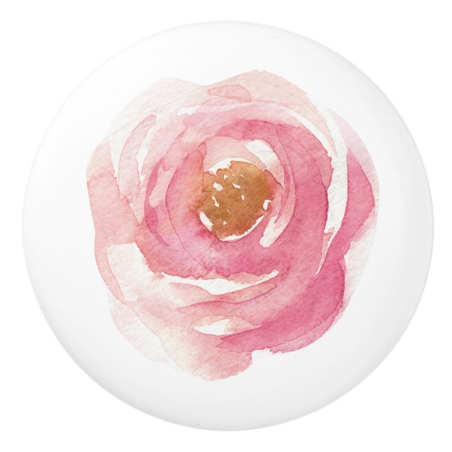 Rosa peony Ceramic Drawing Knopp (Framsidan)