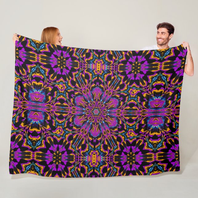 Rosa Peony Fleecefilt (På plats)