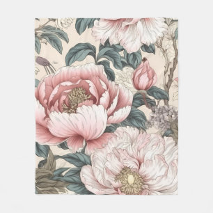 Rosa Peony Fleecefilt