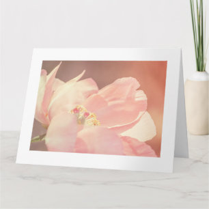Rosa Peony Flower Anpassningsbar Birthday Big Kort