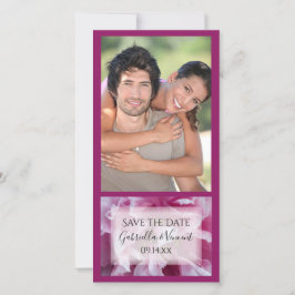 Rosa Peony Flower Bröllop spara datum Datumet