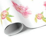 Rosa Peony Flowers Presentpapper<br><div class="desc">Rosa Peony-blommor</div>