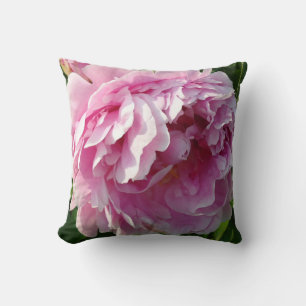 Rosa Peony-fotostuga lantgårdsträdgård blommigt tr Kudde