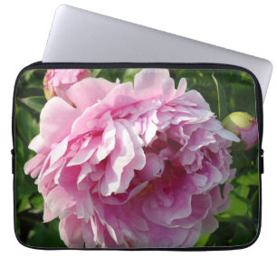 Rosa Peony-fotostuga lantgårdsträdgård blommigt tr Laptop Fodral