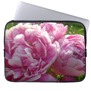 Rosa Peony-fotostuga lantgårdsträdgård blommigt tr Laptop Sleeve