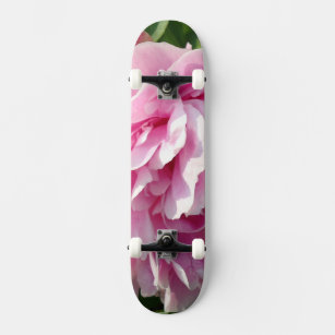 Rosa Peony-fotostuga lantgårdsträdgård blommigt tr Old School Skateboard Bräda 21,6 Cm