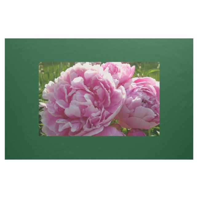Rosa Peony-fotostuga lantgårdsträdgård blommigt tr Tyg (Yard)