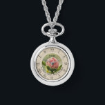 Rosa Peony Hippocrates Healing Quote NecklaceWatch Armbandsur<br><div class="desc">En personlig rosa peony,  Latin Hippocrates citat,  halsband Ewatch,  med romerska siffror. Det latinska citatet lyder: "Naturens läkande kraft. "Gör ingen skada". Hippokratisk sjukvårdspersonal,  sjuksköterskor,  läkare,  hälso- och sjukvårdspersonal och vårdare presentidéer.</div>