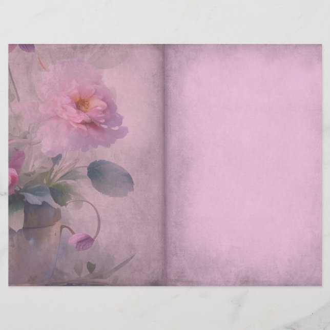 Rosa Peony Journal Page (Framsida)