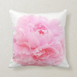 rosa peony kudde
