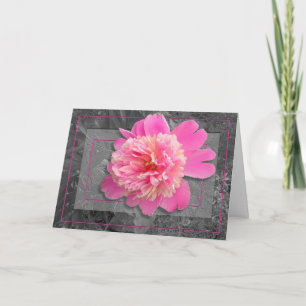 Rosa Peony Mor Storge-kontokort Kort