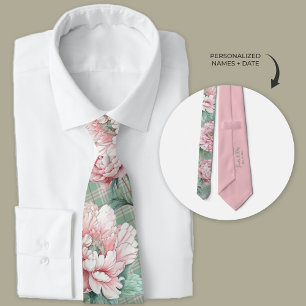 Rosa Peony och Play Blommigt Marskalkars Slips
