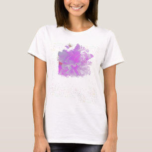 *~* Rosa Peony Painting Butterfly AR3 Woman T Shirt