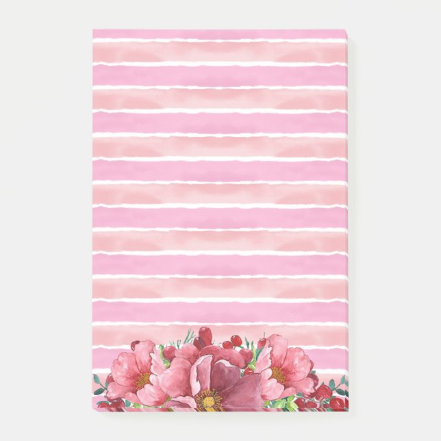 Rosa Peony Post-it Block (Framsida)