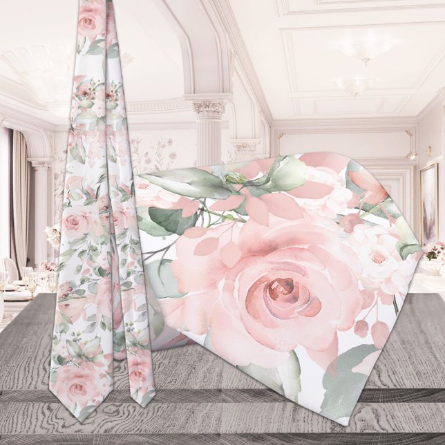  Rosa Peony Silver Greenery Bröllop Slips (Skapare uppladdad)