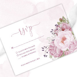 Rosa Peony-Svarskort